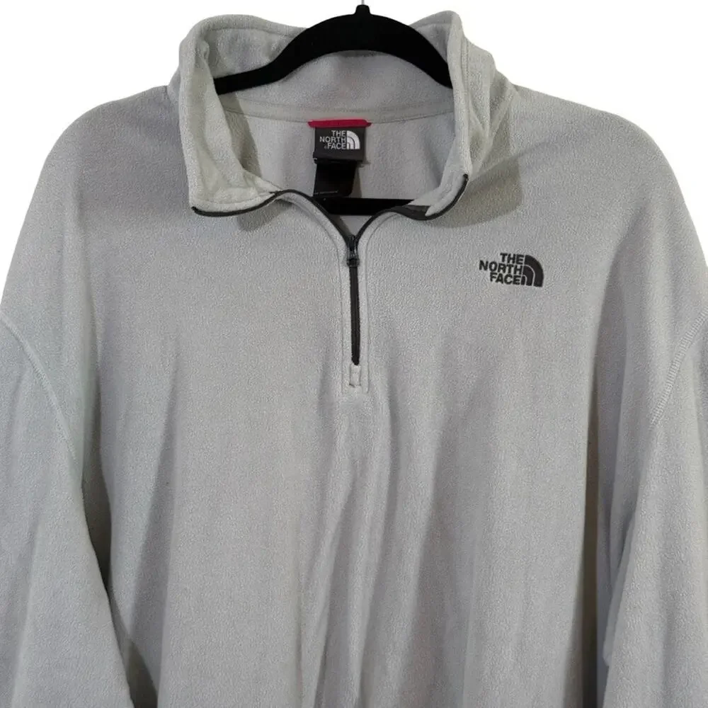The North Face Mens Gray 1/4 Zip Fleece Long Sleeve Sweatshirt Pullover XXXL /3X